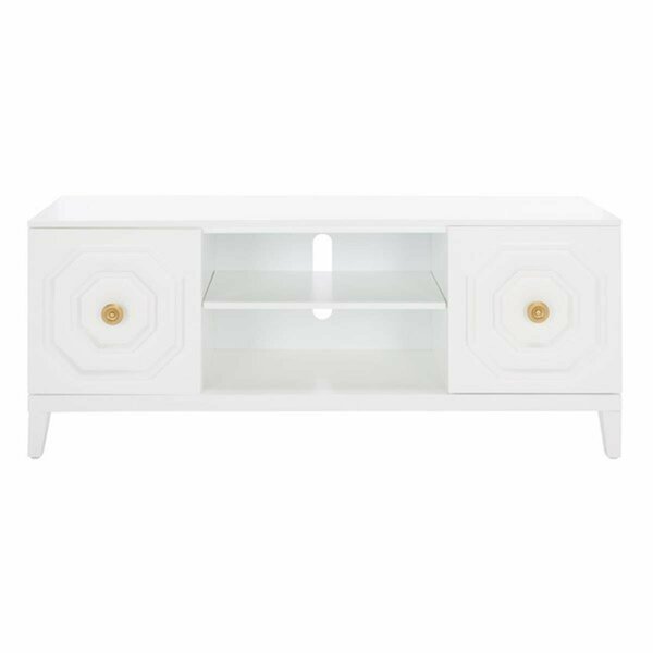 Safavieh Riya 2 Door 1 Shelf Media TV Stand, White MED5006A